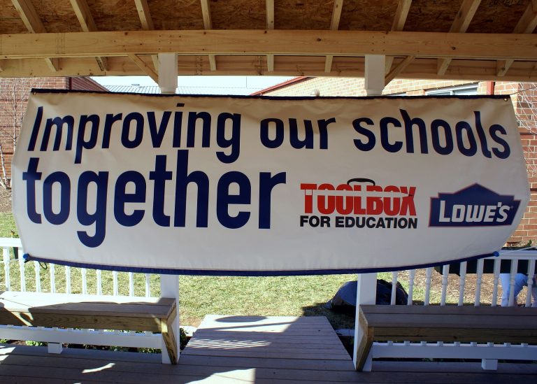 Reading High Receives Lowe's Toolbox Grant for Outdoor Learning Laboratory
