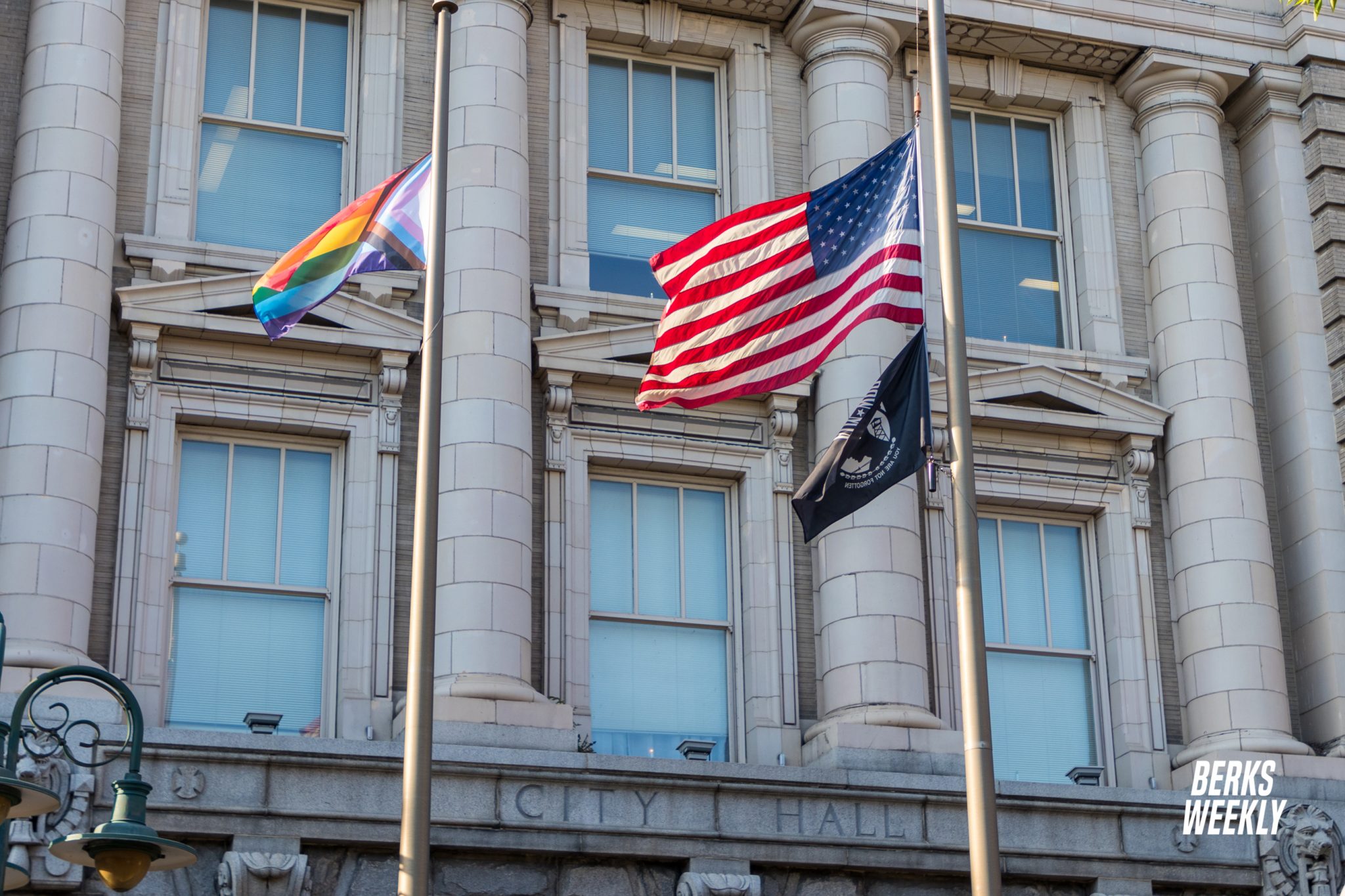 LGBT Flag Raised at City Hall in Commemoration of Pride Month