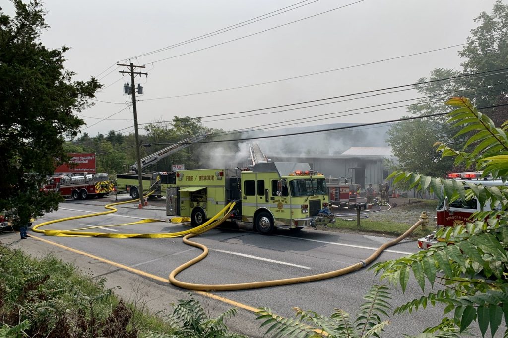 Firefighters Battle 3 Alarm Fire in Amity Township