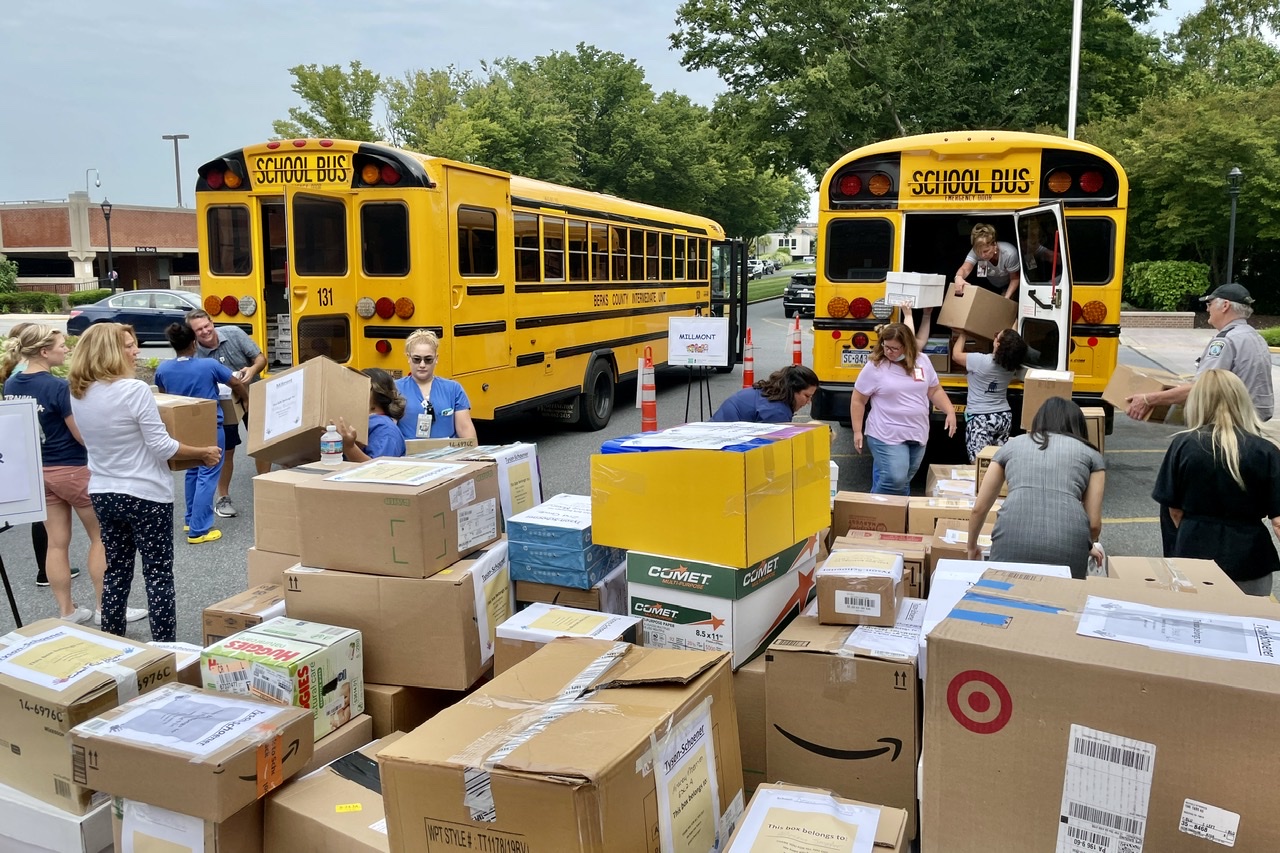 Reading Hospital Stuff The Bus Campaign Supports Reading School District Reading hospital stuff the bus campaign supports reading school district
