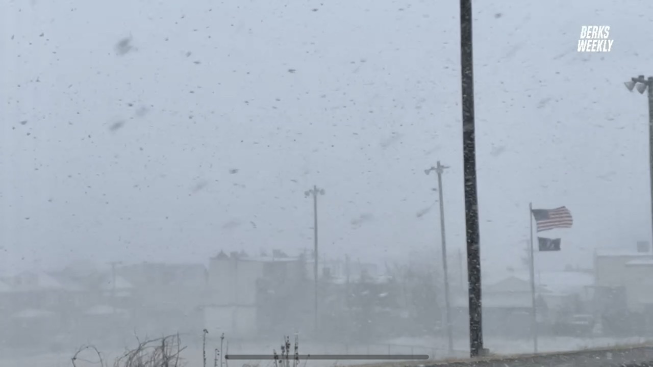 Arctic front moves through Berks, brings snow squall, falling temps