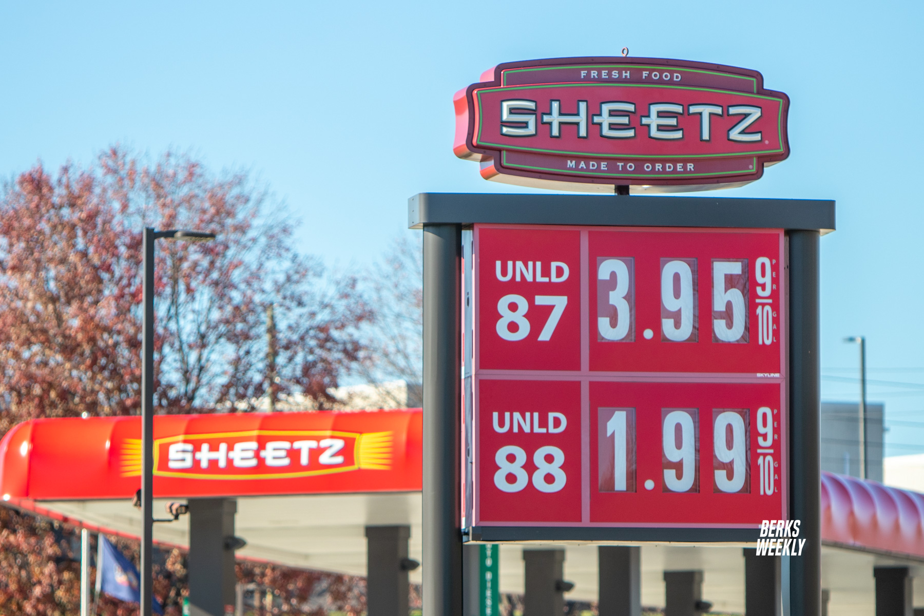 Sheetz drops unleaded 88 prices to 1.99/gallon for thanksgiving holiday