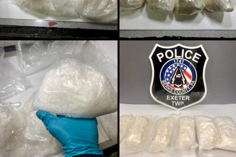 Traffic stop in Exeter Township leads to $200K methamphetamine seizure