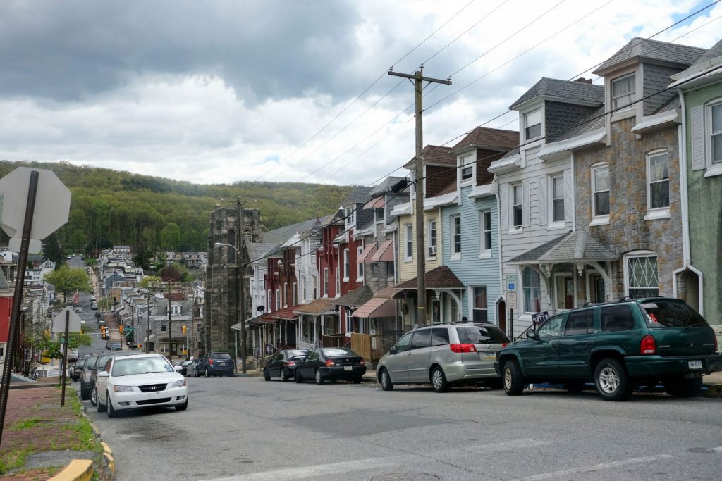 View of a street in Reading, Pa.