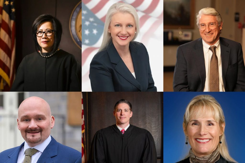 From left, clockwise: Stella Tsai, Maria Battista, Matthew Wolford, Ann Marie Wheatcraft, Brandon P. Neuman, and Joshua Prince.