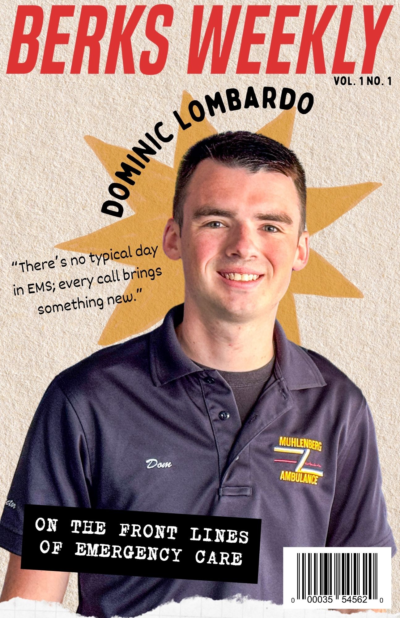 Berks Weekly Print Cover – Vol. 1 No. 1