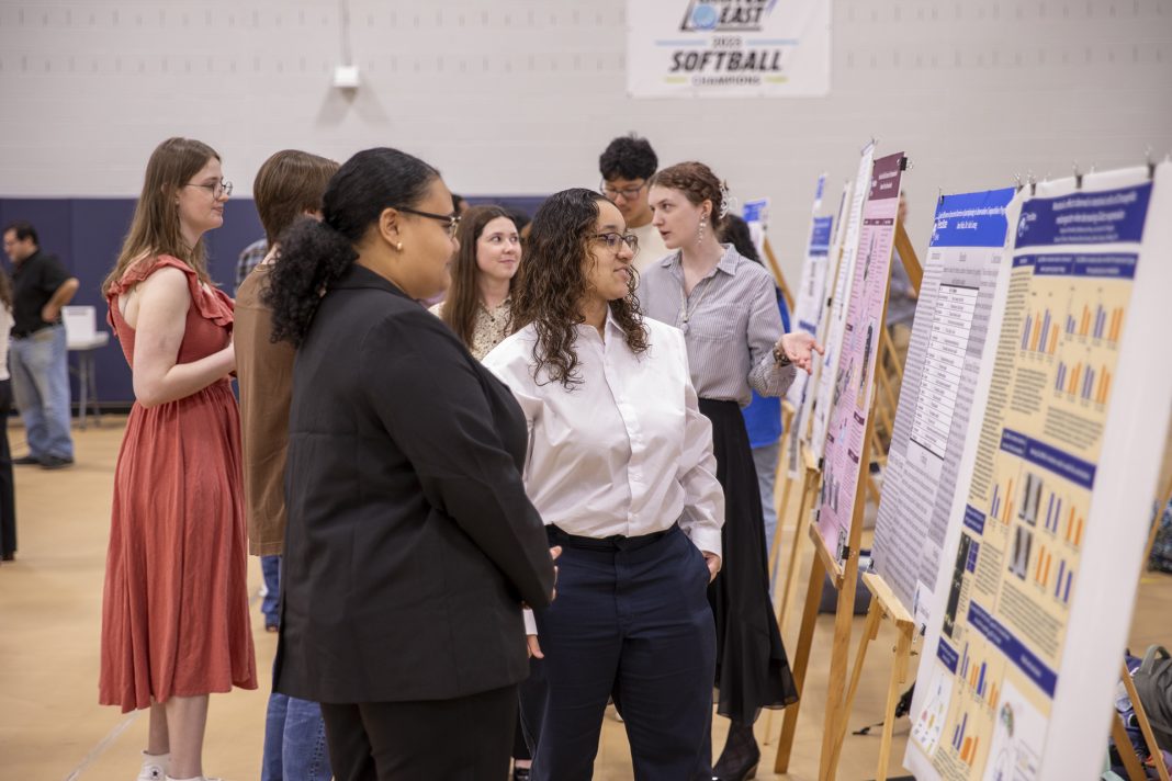 At the 2026 Berks Undergraduate Research and Creativity Symposium, students presented 90 posters and table displays, delivered five oral presentations, and showcased 15 honors presentations.