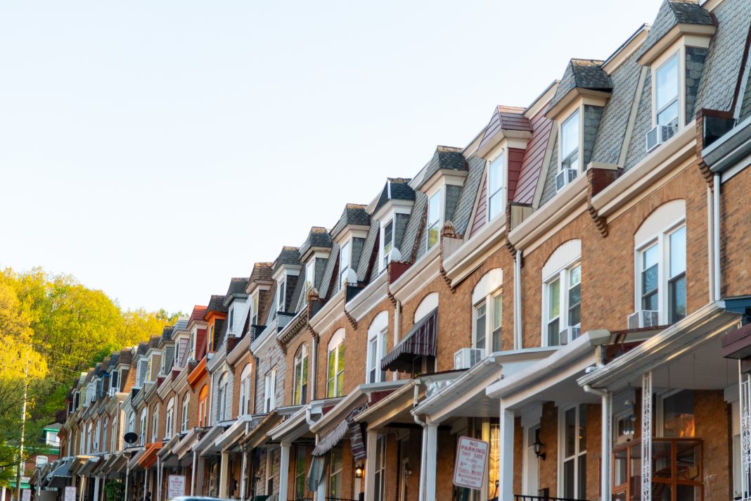 Row homes in Reading