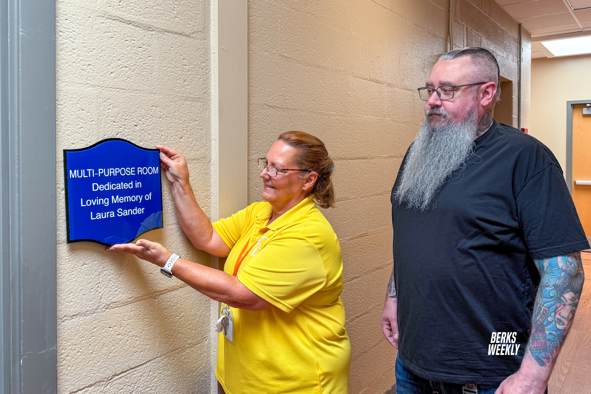 Mary's Shelter dedicates plaque honoring Laura Sander‘s generosity