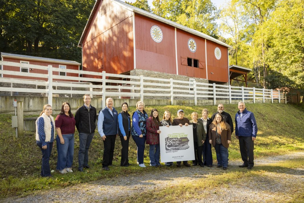 Agriculture Secretary Russell Redding announces the 2027 Farm Show theme Leading A Legacy at Winterside Farm in Lenhartsville, PA on October 7, 2026.